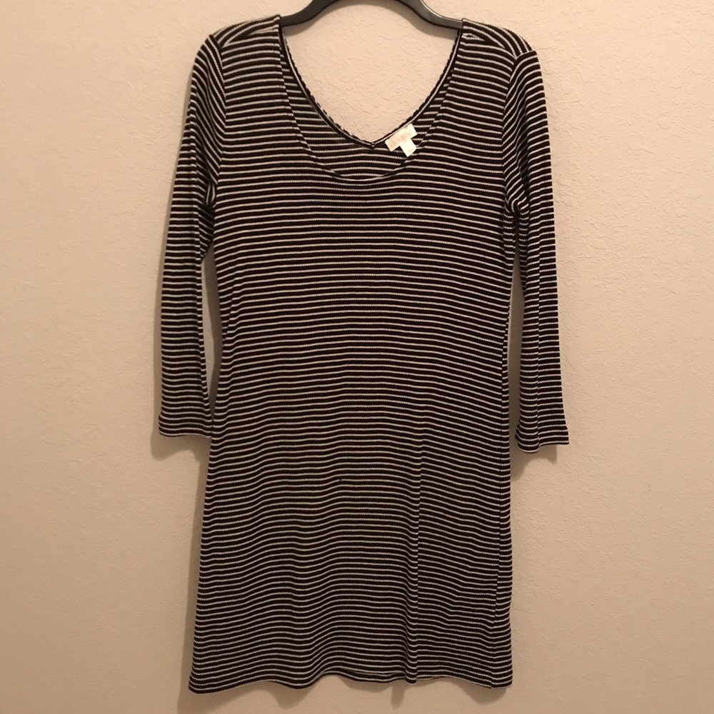 Black and White Stripped Dress